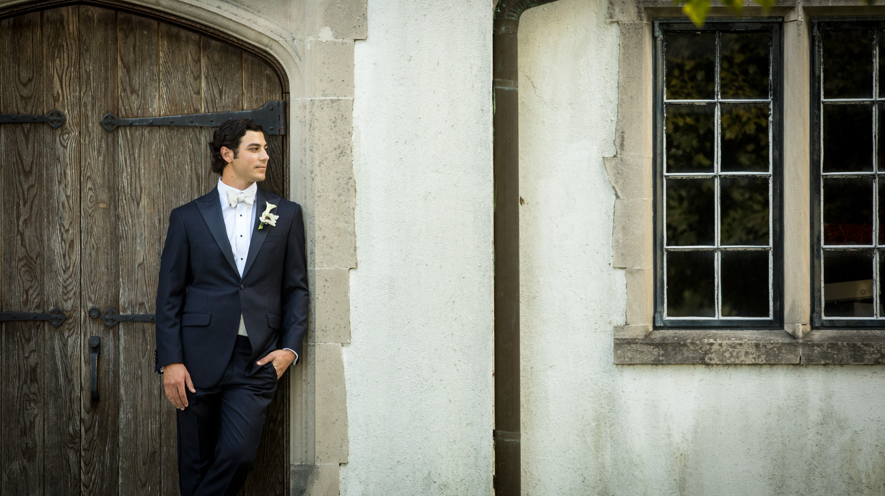 Reynolda Presbyterian Wedding Portrait